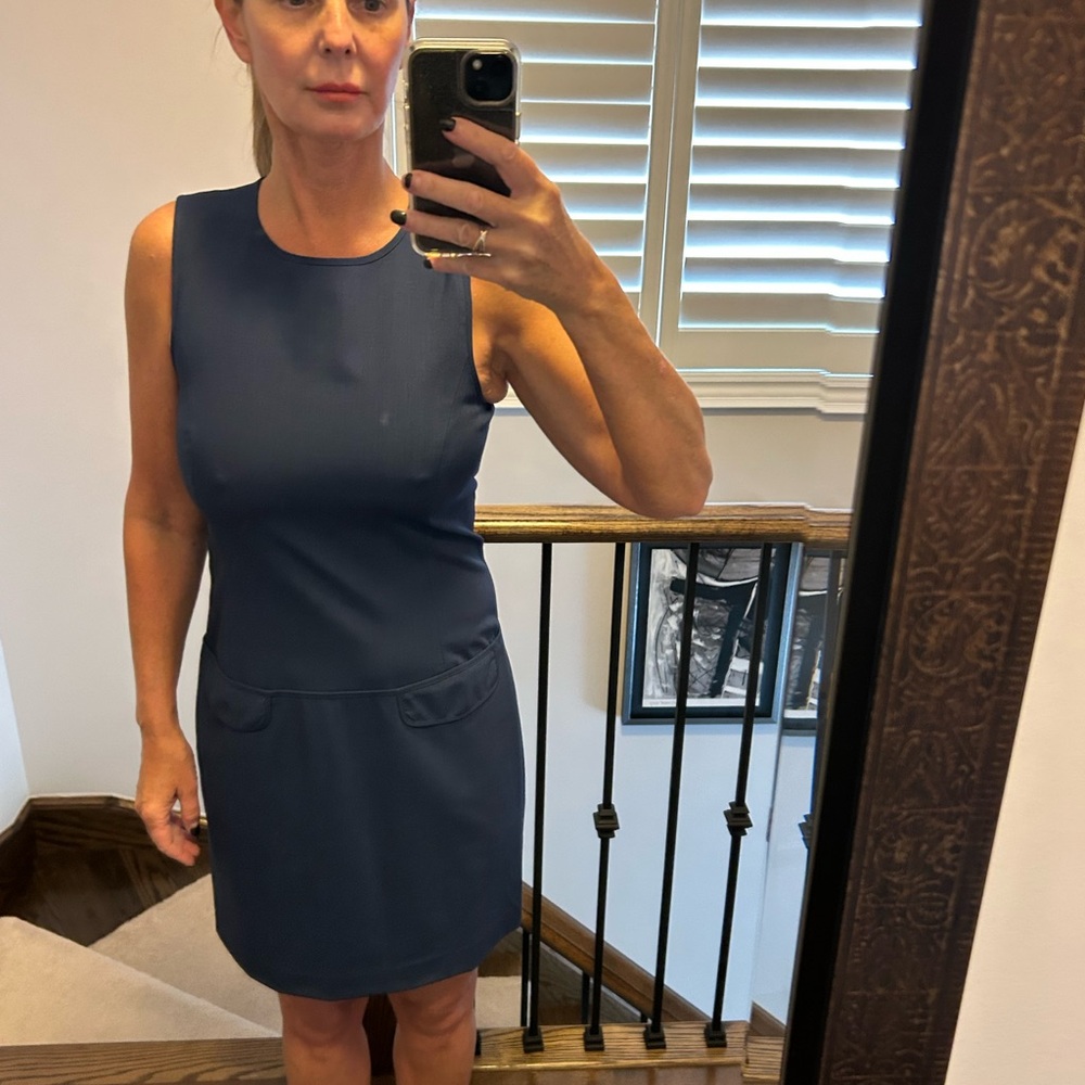 Vintage Theory Light navy blue cute dress with side pockets
